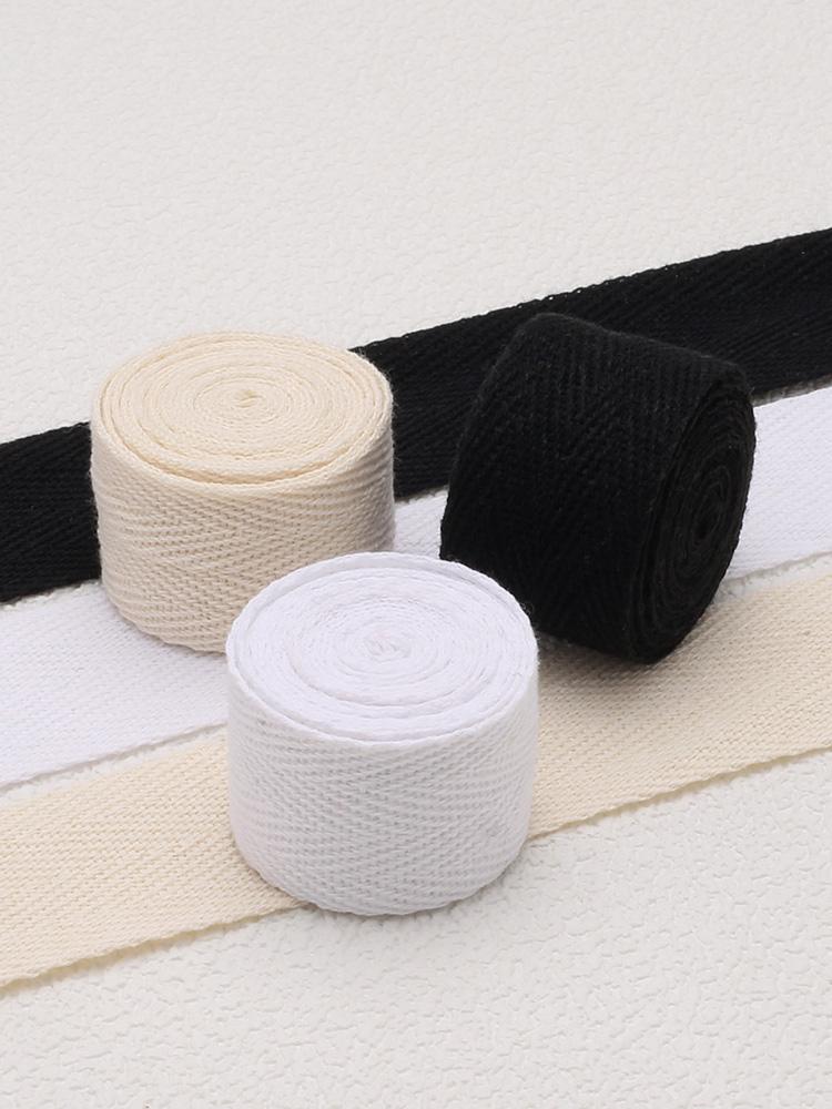 Herringbone Cotton Fabric Strip: Versatile Woven Tape for Binding & Edging