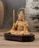Tiny Buddha Benzaiten Seated Statue Benzaiten Buddha Statue Figure Wood Carving Ornament Benzaiten ZA 6.8cm (Wooden Boxwood, Gold-dust Finish) - (GSB