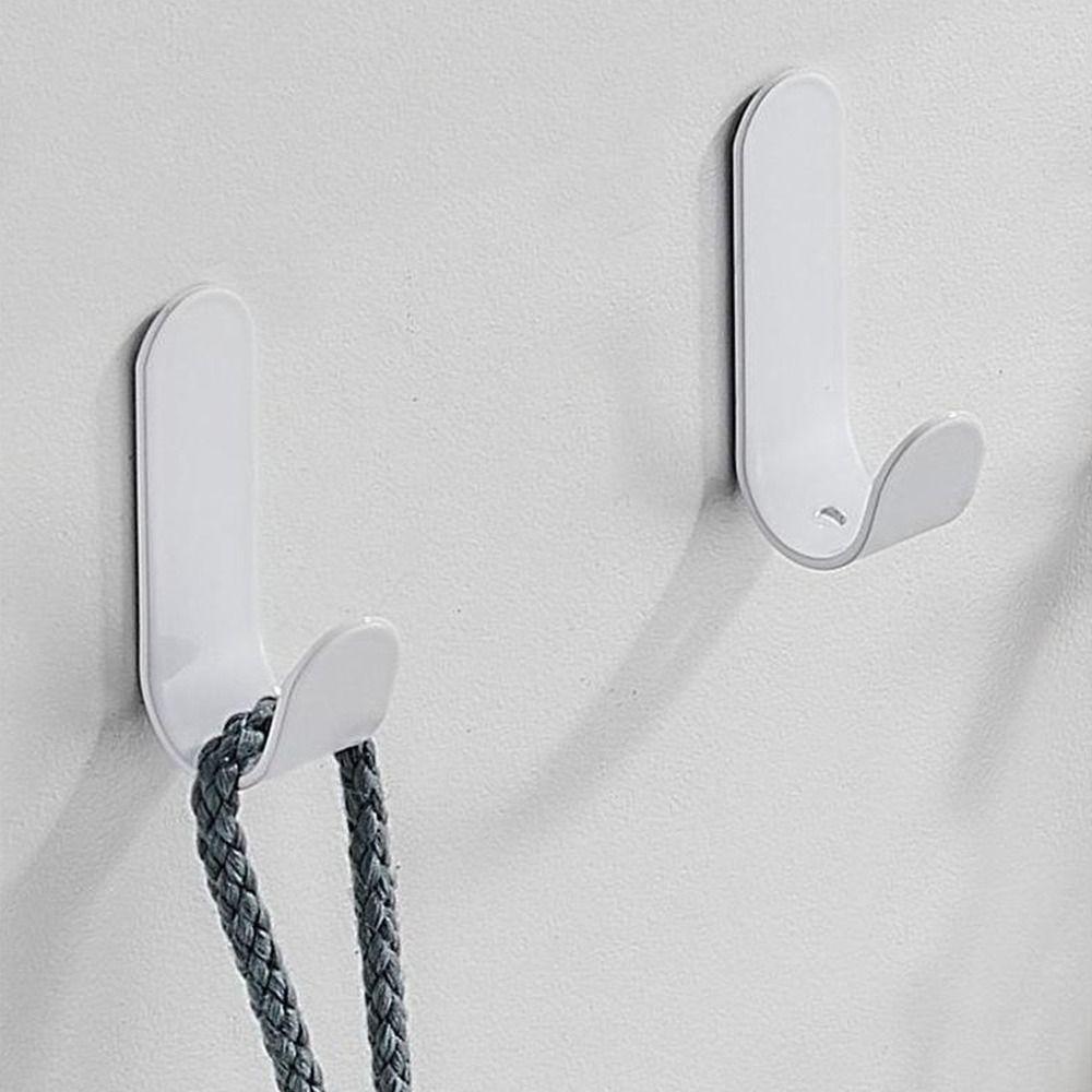 5Pcs Strong Adhesive Self Adhesive Hook Non Perforated Load-bearing Wall Wall Mounted Hook Self Adhesive J-shaped Design