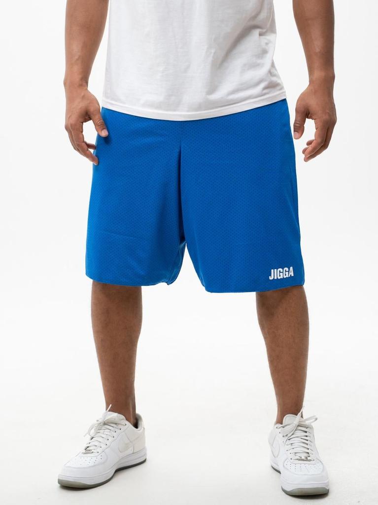 Jigga Wear Small Outline Reversible Sports Shorts Black/Blue M