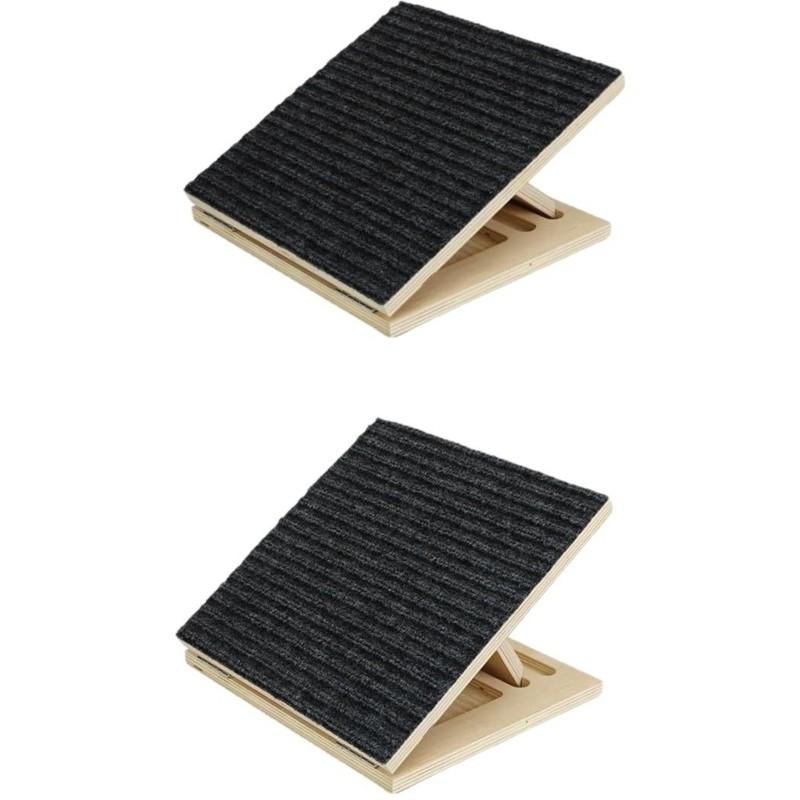 A25F-Wooden For Stairs Dog Ramp-Portable Adjustable Angle Pet Ramps 2 Pcs Featuring Anti-Slip Surface