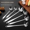 304 Edelstahl Suppenkelle mit langem Griff und Abtropflöffel Set