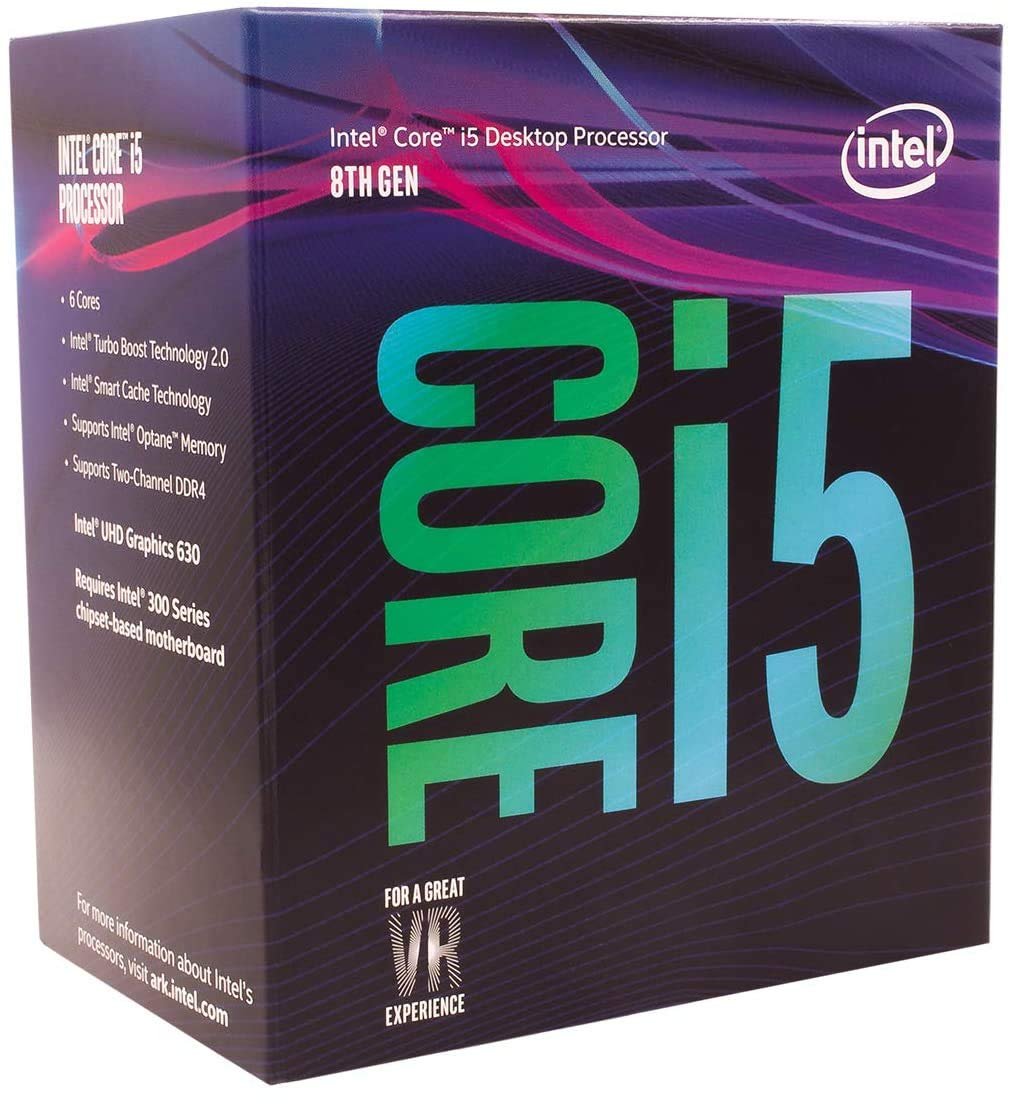 

Intel CPU Core i5-8400 2.8GHz 9MB Cache 6-Core/6-Thread LGA1151 BX80684I58400 [Boxed] [Official Japanese Distribution Product]