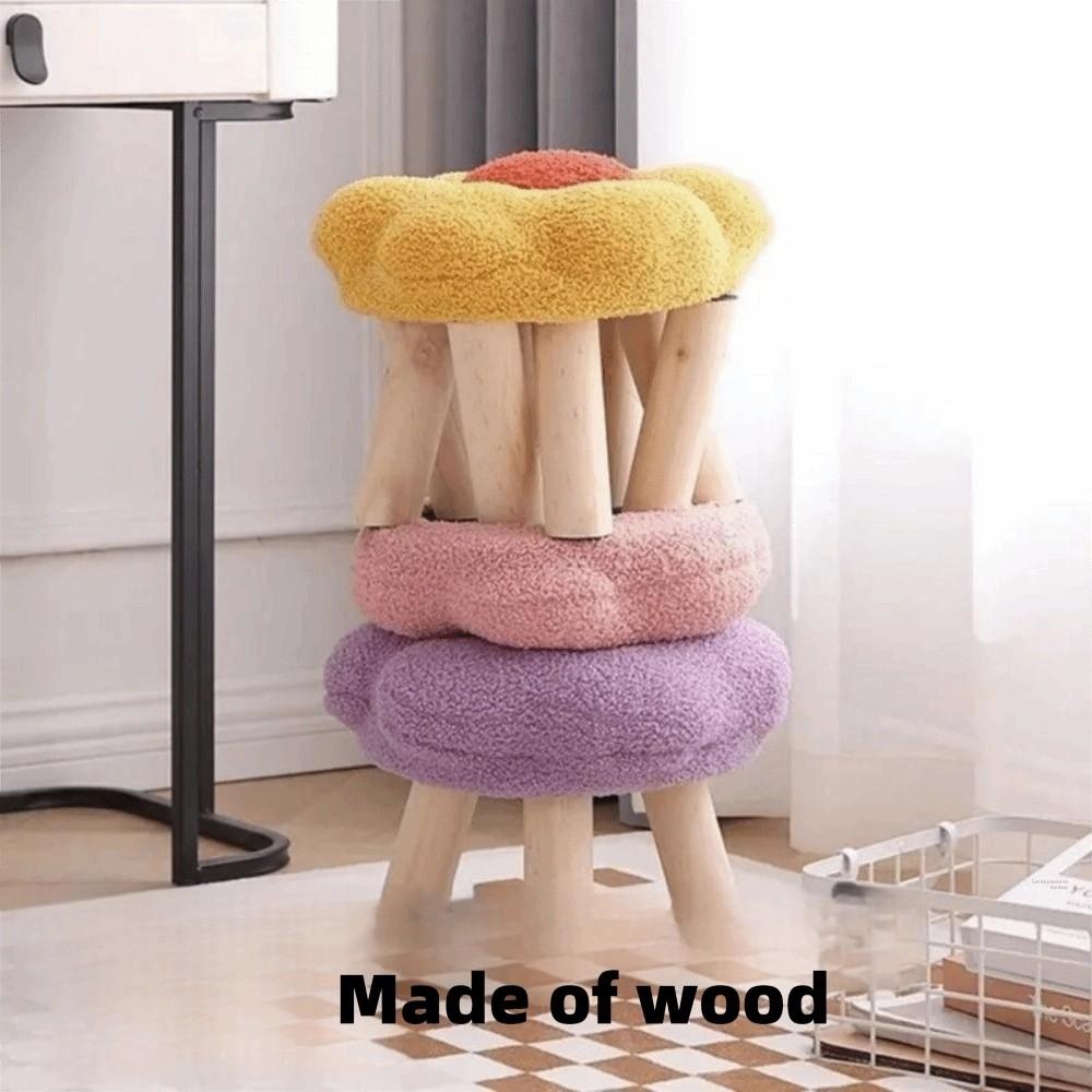 Household Low Stool Soft Sofa Stool Cute Footstool  Living Room
