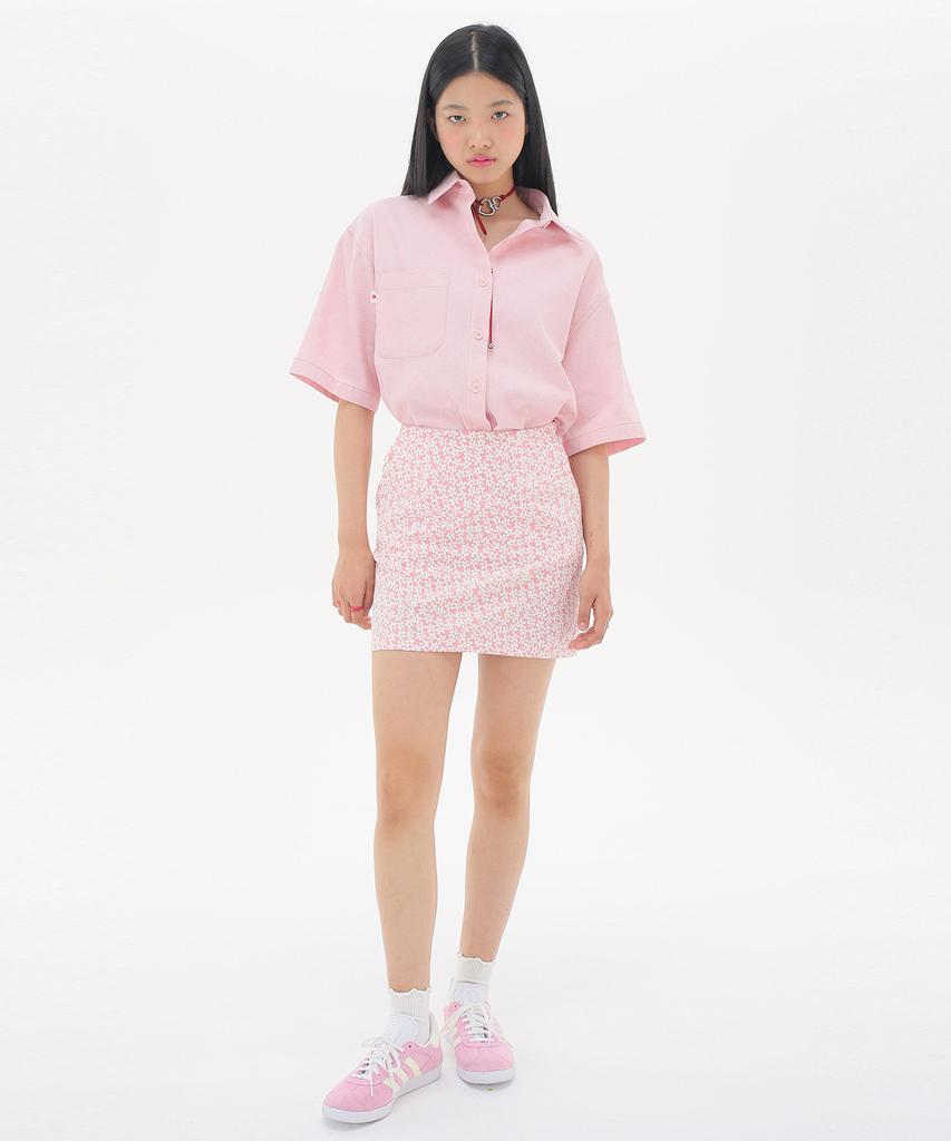 Jun Jun Space Blossom Mini Skirt_Pink