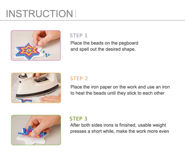 Non-Toxic 2.6Mm Pixel Art 250G 24000Pcs Beads For Kids Hama Beads Perler Beads Diy Puzzles Iron Beads Diy Gift