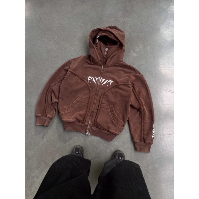 Unisex Übergroßer Kapuzenpullover Streetwear Lockerer Schnitt Geometrischer Print Langarm Pullover Winter