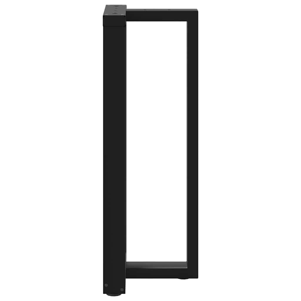 Vidaxl Nogi Do Stołu Barowego, 2 Szt., Czarne, 50X35X(100-101)Cm, Stal