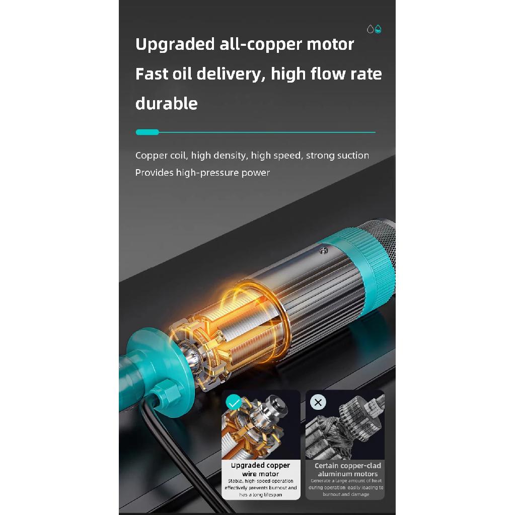 Portable Rechargeable Oil Transfer Pump Lithium Battery Electric Diesel Pump Water Pump Dual Use High Flow Suction Transfer Tool