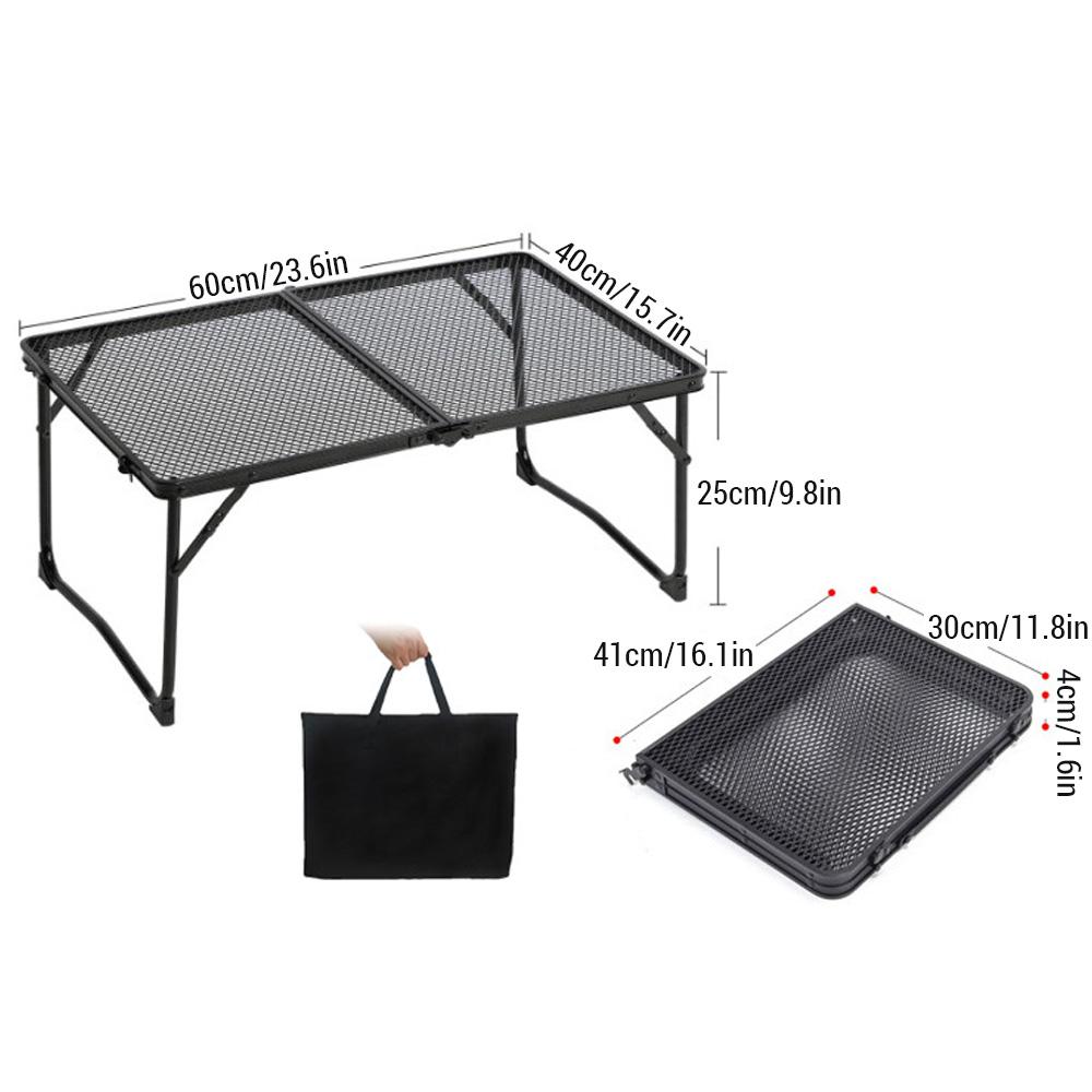 Camping Folding Table Outdoor Picnic Table Foldable Beach Table Mesh Top Grill Table portable table