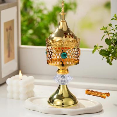 Arabic Incense Holder Incense Coil Censer Metal Decorative Middle East Censer For Living Room Yoga Studio Hotel Study Bedroom