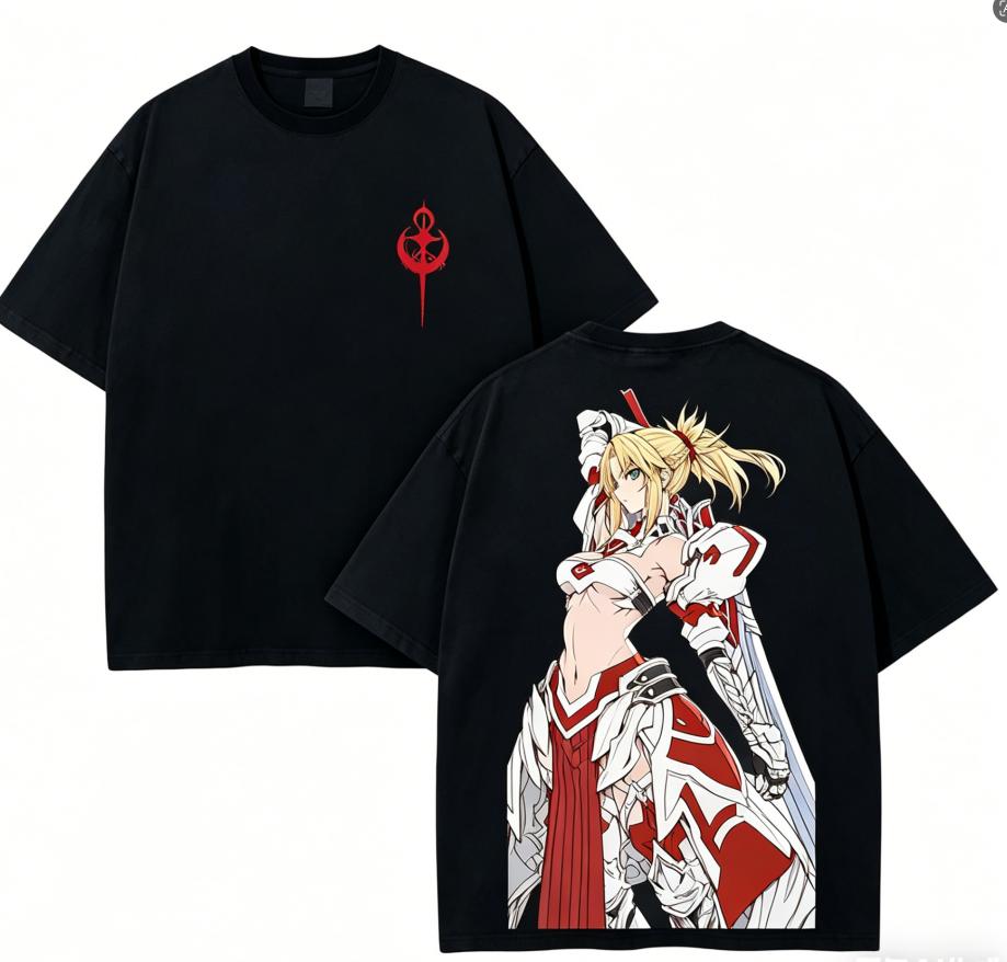 Fate Anime Lover T Shirt Year Round Clothing Personality Clothes Plus Size Unisex New Model Couples High Quality Soft