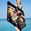 1PC Powerful Demon Anime Beach Towel - Soft,  Absorbent Microfiber, Lightweight, Ideal for The Beach, Parties, Travel, Camping fan gifts