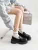 Fashion Women Shoes Autumn Oxfords Clogs Platform All-Match Female Footwear Loafers With Fur British Style Round Toe Fall Retro Summer L