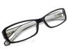 Stylish and Fashionable Reading Glasses with Leather GL01 Men's Glasses/senior Temples, Black, 2.50