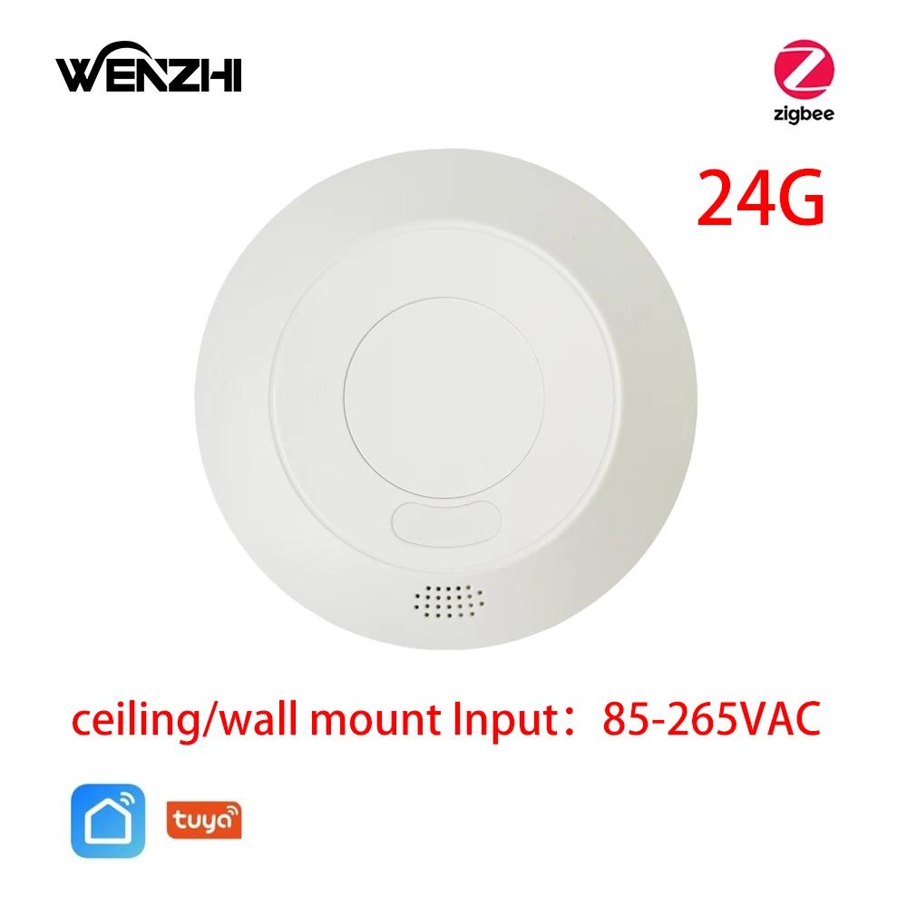

ZigBee3.0/Wifi 24G Міліметровий Радарний Датчик Присутності Руху Людини Для Вимикача Світла Виявлення Освітленості 110/220В Tuya Smart Life Дім