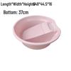 Thickened Plastic Washbasin with Washboard for Laundry and Baby Clothes
