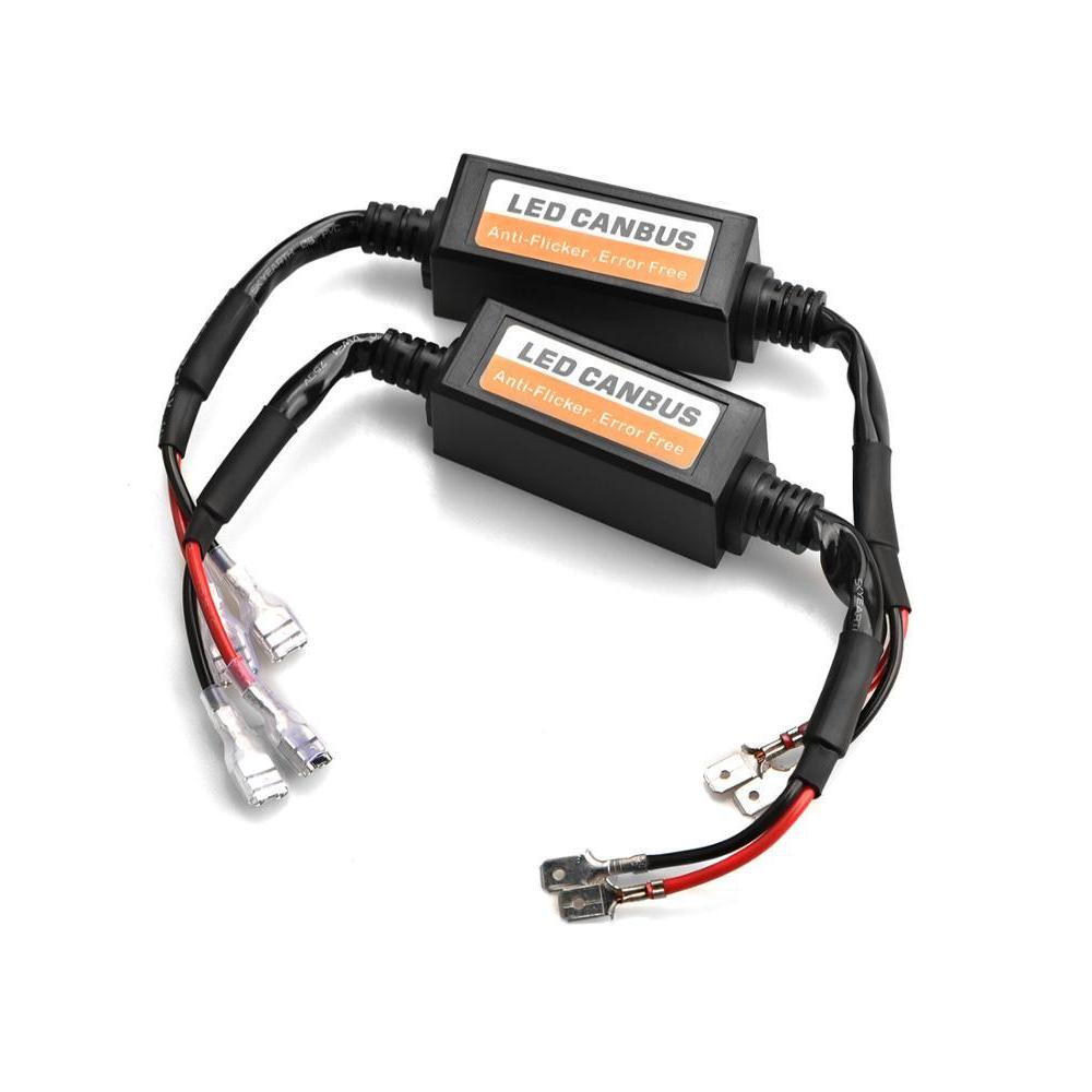 Error Free Resistor Anti-Flicker Harness Bulbs Resistor LED Decoder H1 H4 H7 9005 9006 9012 LED Adapter Warning Error Canceller
