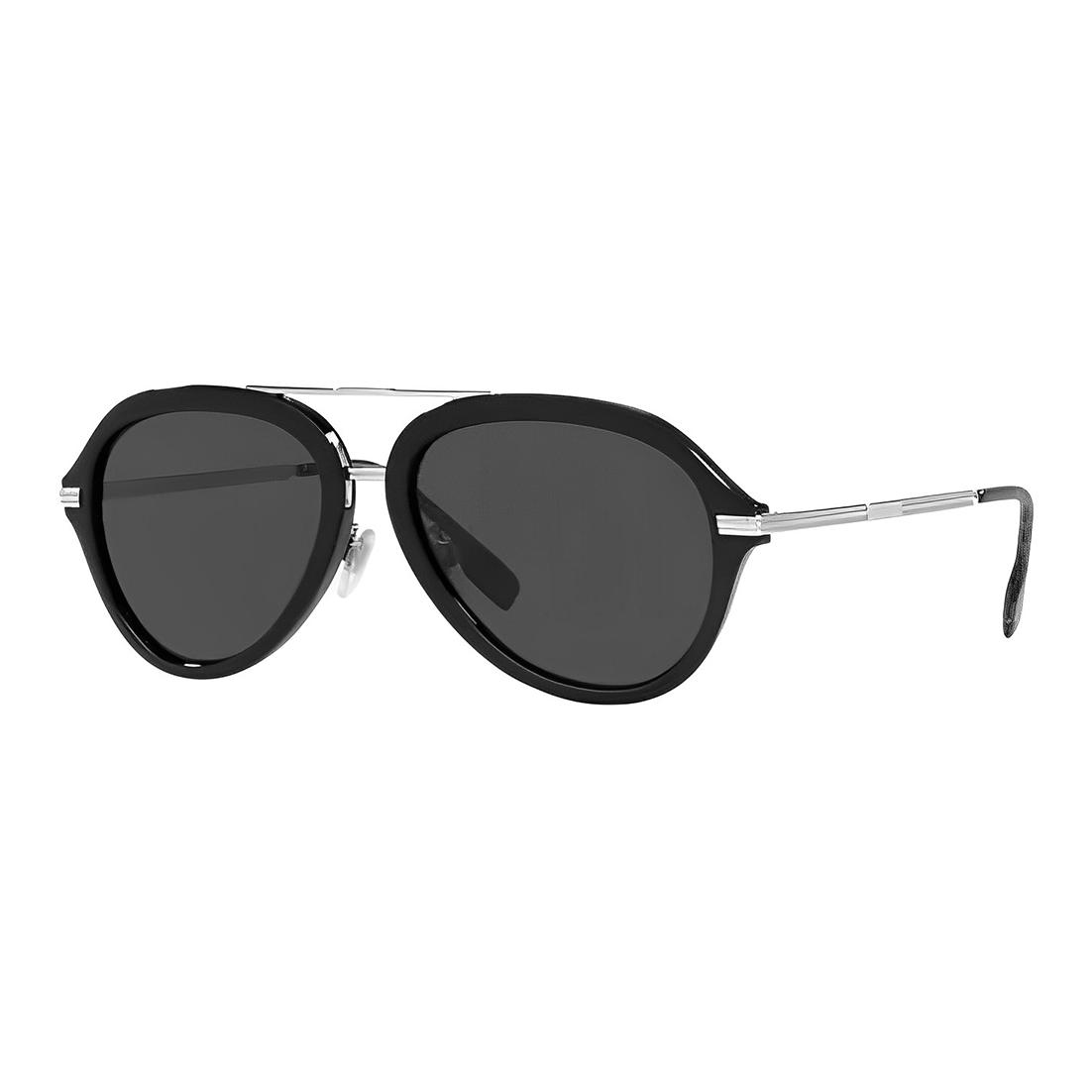 

Burberry Fashion Trend Minimalist Alloy Frames Irregular Sunglasses Men s Black 58 чёрный