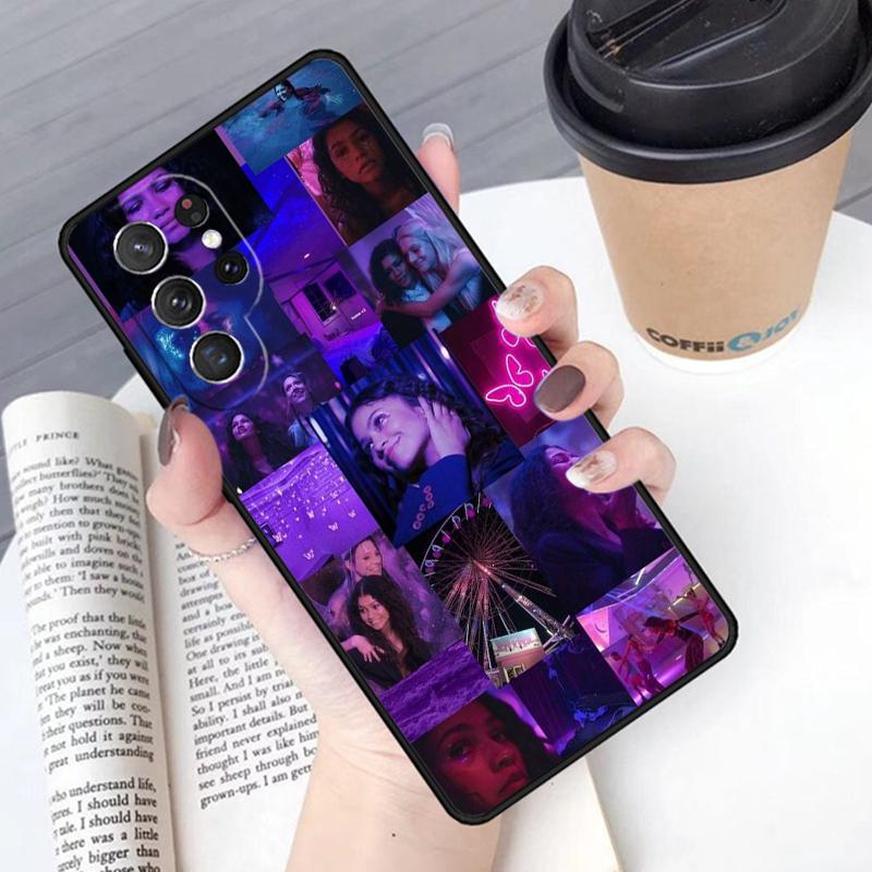American TV Series Euphoria Phone Case Cover For Samsung Galaxy S24 S25 Ultra S21 S22 Ultra S10E Note 10 Plus Note 20 FE S23