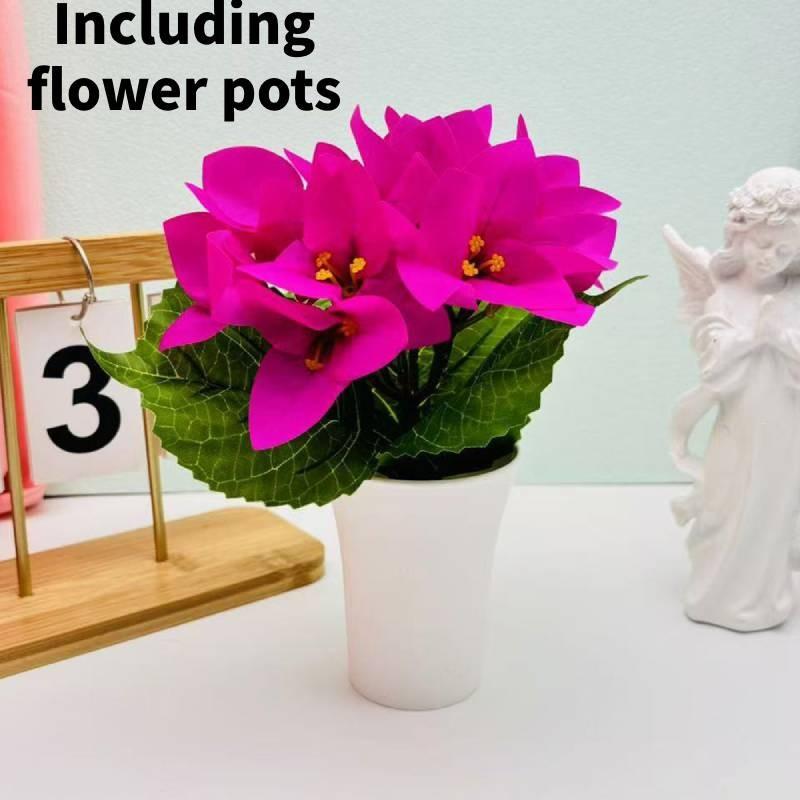 

Artificial Rose Bonsai Tree With Silk Fabric And Plastic Material For Wedding Decor And Home Display Rose Red