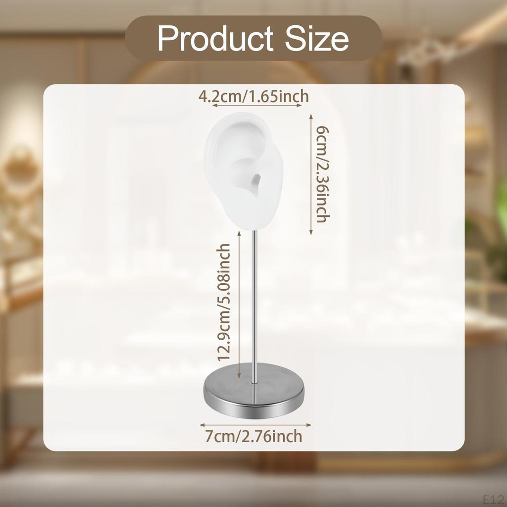 Ohrmodell, Ohrringschmuck-Display, Lehrmittel, Requisite, Edelstahlhalter, Ständer für den Einzelhandel,