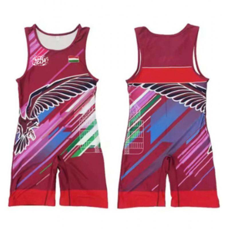 Tuta Singola da Wrestling per Uomo Donna Uniforme Alta Elasticità Tuta da Allenamento Competizione Freestyle
