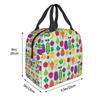 5 A Day Fruit And Vegetables Insulated Lunch Bag for Women Office Cooler Thermal Food Box Tote Portable Lunch Boxes Container
