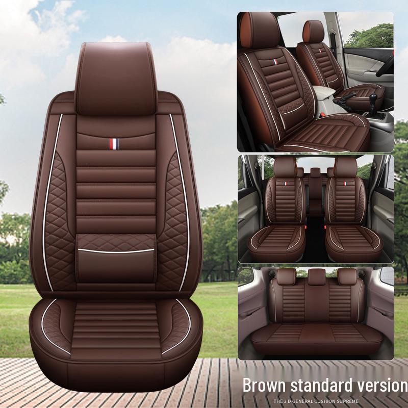 

Универсальный кожаный чехол на сиденье семиместного автомобиля для всех сезонов Two Seater with Fixed Waist