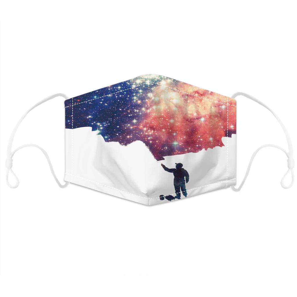 Dust Mask Adjustable Printed Mask with 5-layer Filtration Breathable Face Cover