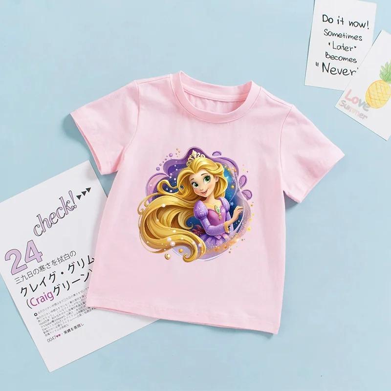 

Frozen Princess Elsa, Ariel Summer Short Sleeve Girls Birthday Children s T-Shirt, Children s Gift 100