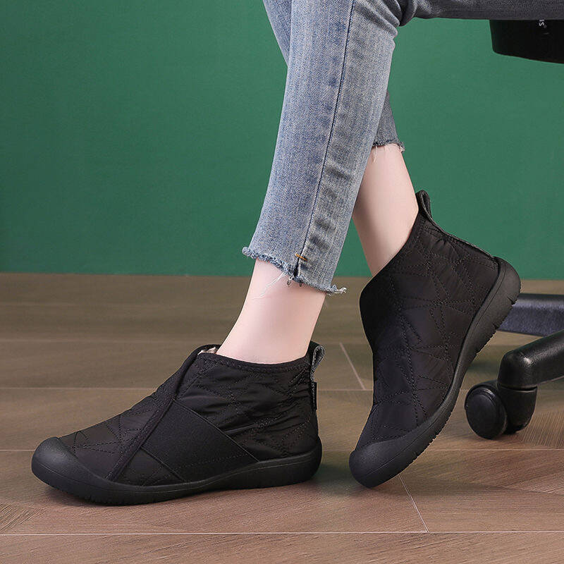Fashion Simple Women Cotton Shoes Plush Warm Womens Snow Boots Lightweight Comfortable Women Casual Shoes in Winter Botines Para Mujeres