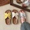 Retro One-word Drag Women Wear New Lazy Casual Slippers In Summer, Seaside Beach Flat Sandals