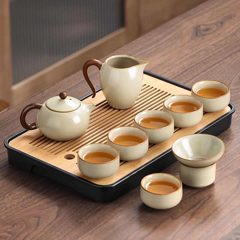 Ru Kiln Ceramic Kung Fu Tea Set