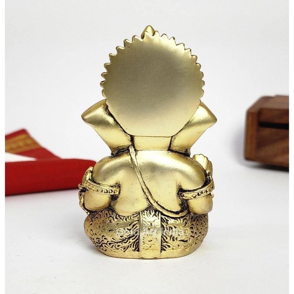 Ganesha Idol | Ganesh Statue for Home Decor | Ganesha Murti for Office Desk, & Ganpati Idol for Car Dashboard