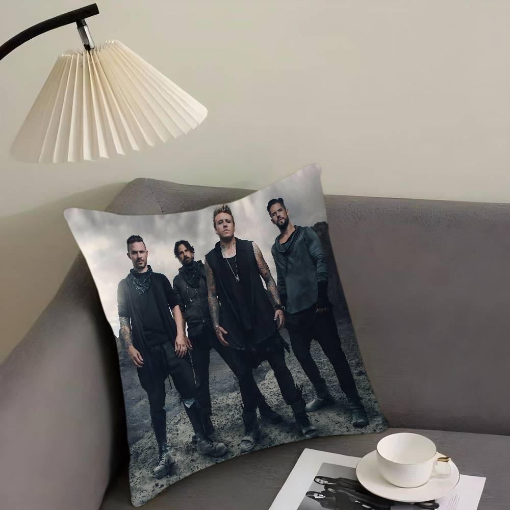 P-Papa Roach Musik Konst Kuddfodral Tecknad Gåva Kuddfodral Sovrum Hem Soffa Stol Sits Dekor Kuddöverdrag