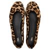 Zara Leather Color-Blocked Casual Flats Women Flats Leopard-print 12552410195