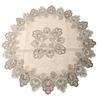 Housse de Table à Manger Nappe Anti-poussière Maison Festival Dentelle Ronde
