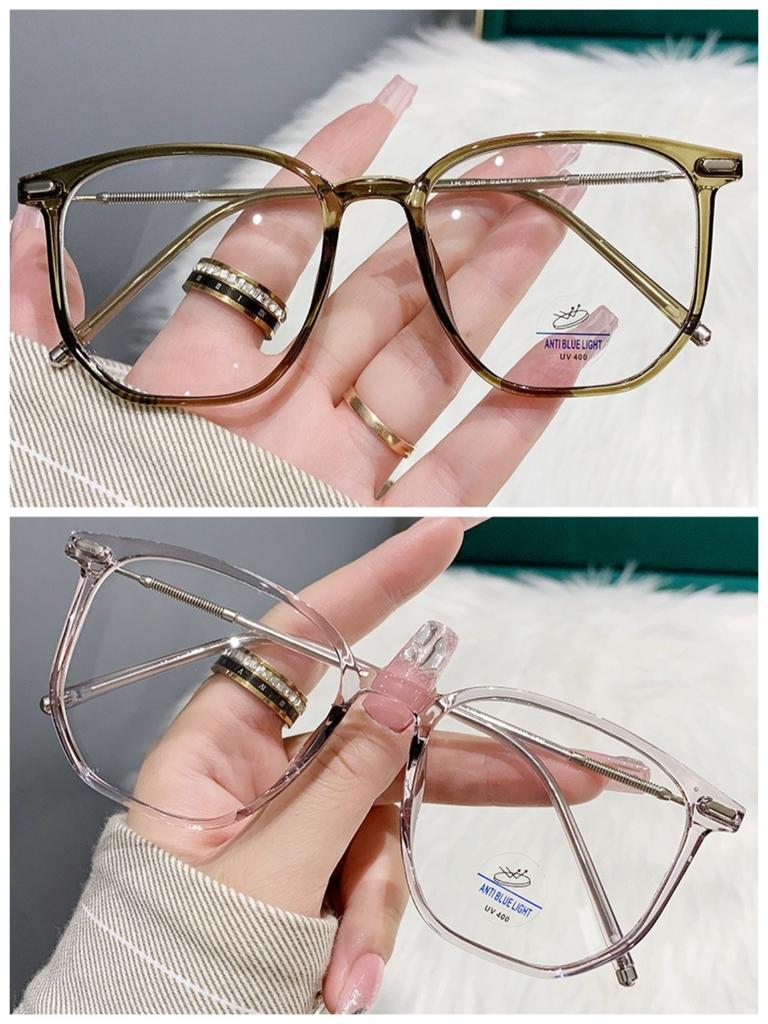 1/2pcs Anti Blue Light Glasses Vintage Computer Eyewear Anti Radiation For Women Men Fashion Trendy Eyeglasses
