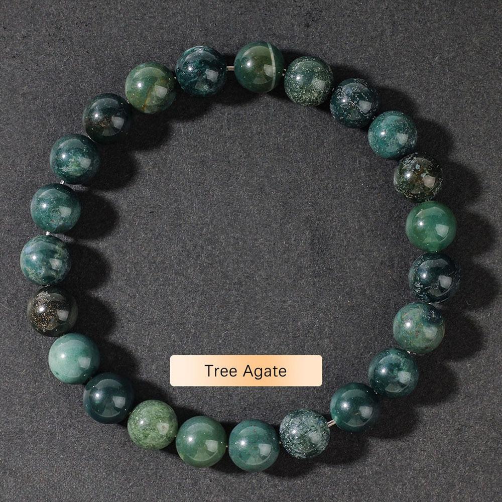 Festive Gifts Assorted Natural Stone Beaded Bracelet Set Crystal Fashion Jewelry For Men And Women Daily Wear Simple Versatile Accessory