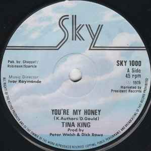 

7-дюймовая пластинка TINA KING - You re My Honey SKY1000 Sky 1976 UK Поп Б/У