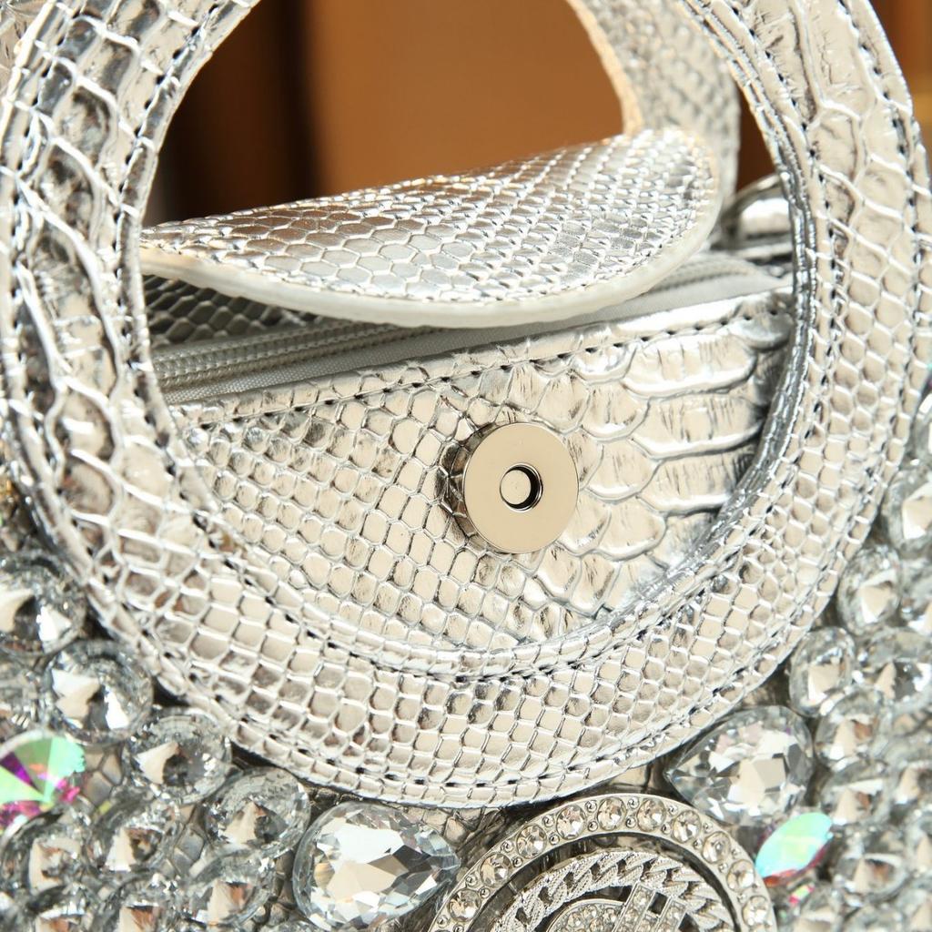 Neue USD-Muster Voll-Diamant Bankett High-End Damenhandtasche Party Vielseitige Strasssteintasche