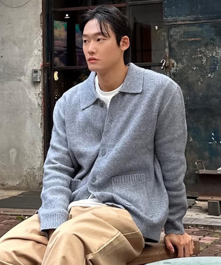 Mindbridge [Air Wool] Alpaca Collar Oversized Cardigan - 2 Colors