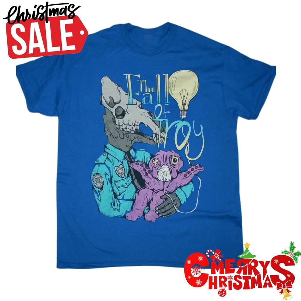 

Vintage The Fall of Troy Tour Royal Blue Short Sleeve Tee Unisex Shirt All Size Unisex T-Shirt L