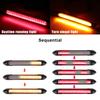 Auto Headlight Sequential Strip Car Streamer Flow Day Light Universal Car DRL Daytime Running Light Car Styling LED Turn Signal Light 2 Pcs/set