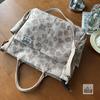 Original Handmade Thickened Artistic Canvas Tote Bag - Versatile Crossbody/Shoulder Carry for Students