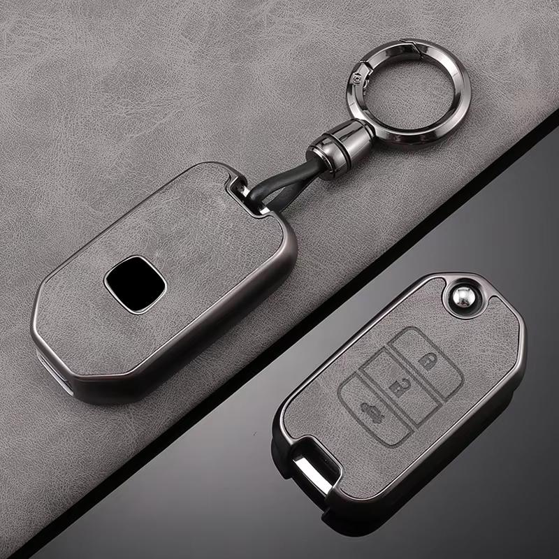 

Interior Mouldings TPU Leather Car Key Case Full Cover Shell for Honda Civic CR-V HR-V Agreement Jade Crider Odyssey 2015-2018