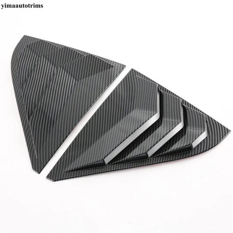 For GAC Trumpchi Empow  - 2025 Black Exterior Accessories Rear Window Blinds Side Louvers Vent Shutters Panel Cover Trim