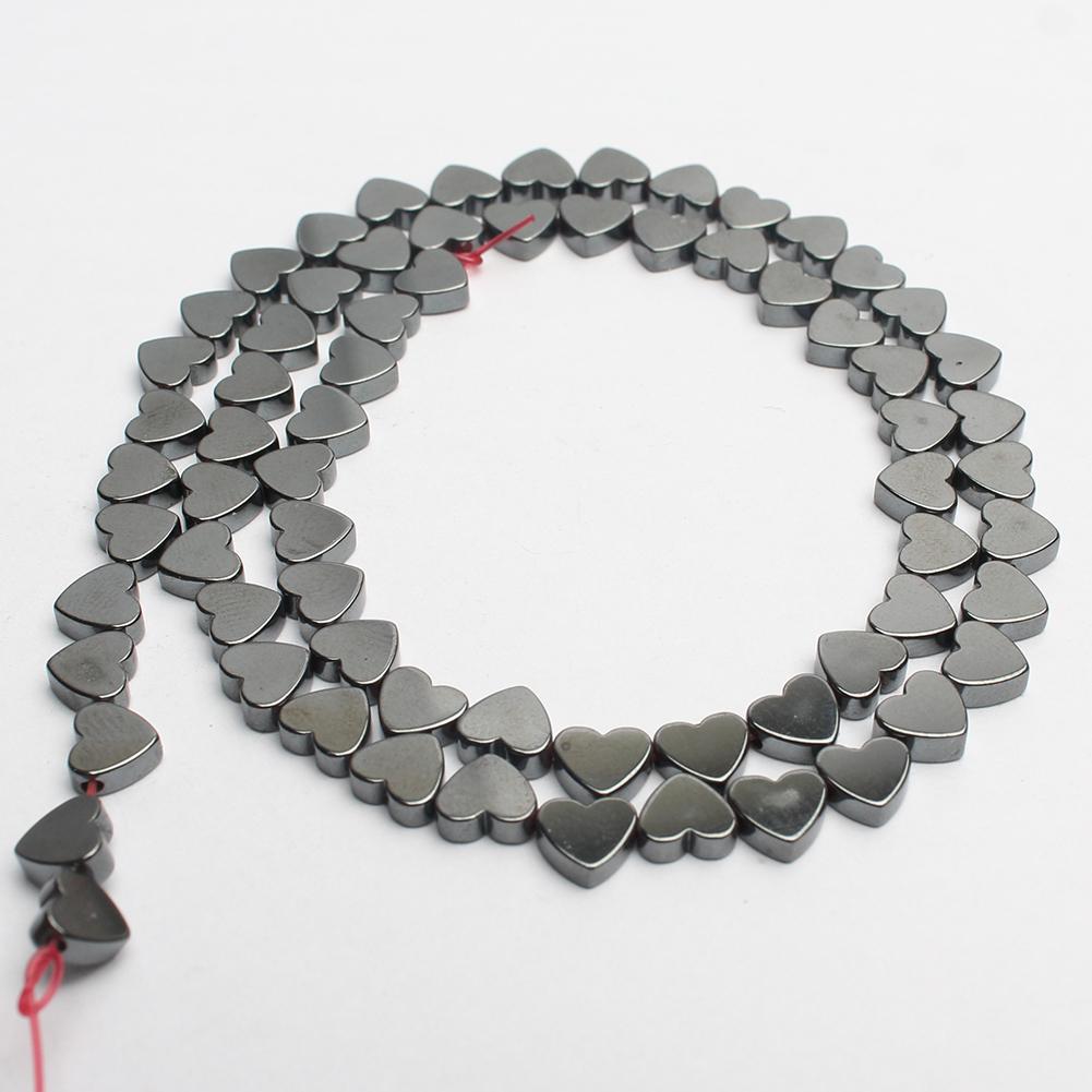 

5x6 мм натуральные бусины из гематита в форме сердца для изготовления ювелирных изделий, бусины из натурального камня, украшения своими руками, 68 шт.