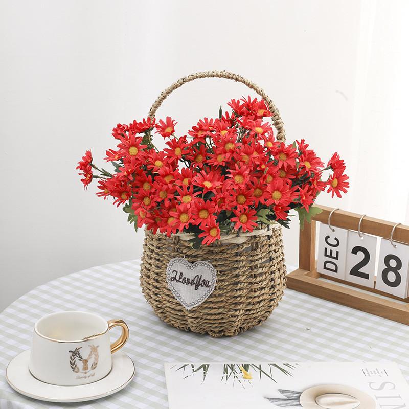 Artificial Silk Chrysanthemum Bouquet For Wedding Decor Home Office Styling